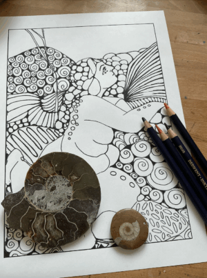 Band 1 – Sommerfrauen – 6 Ausmalbilder im Set