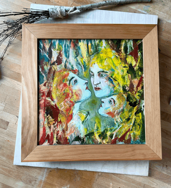 Naturgeflüster - Ölgemälde auf Holz 30 x 30 cm