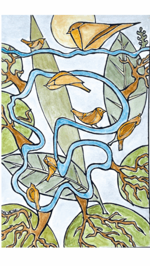 Vogelgarten – 2 Motive